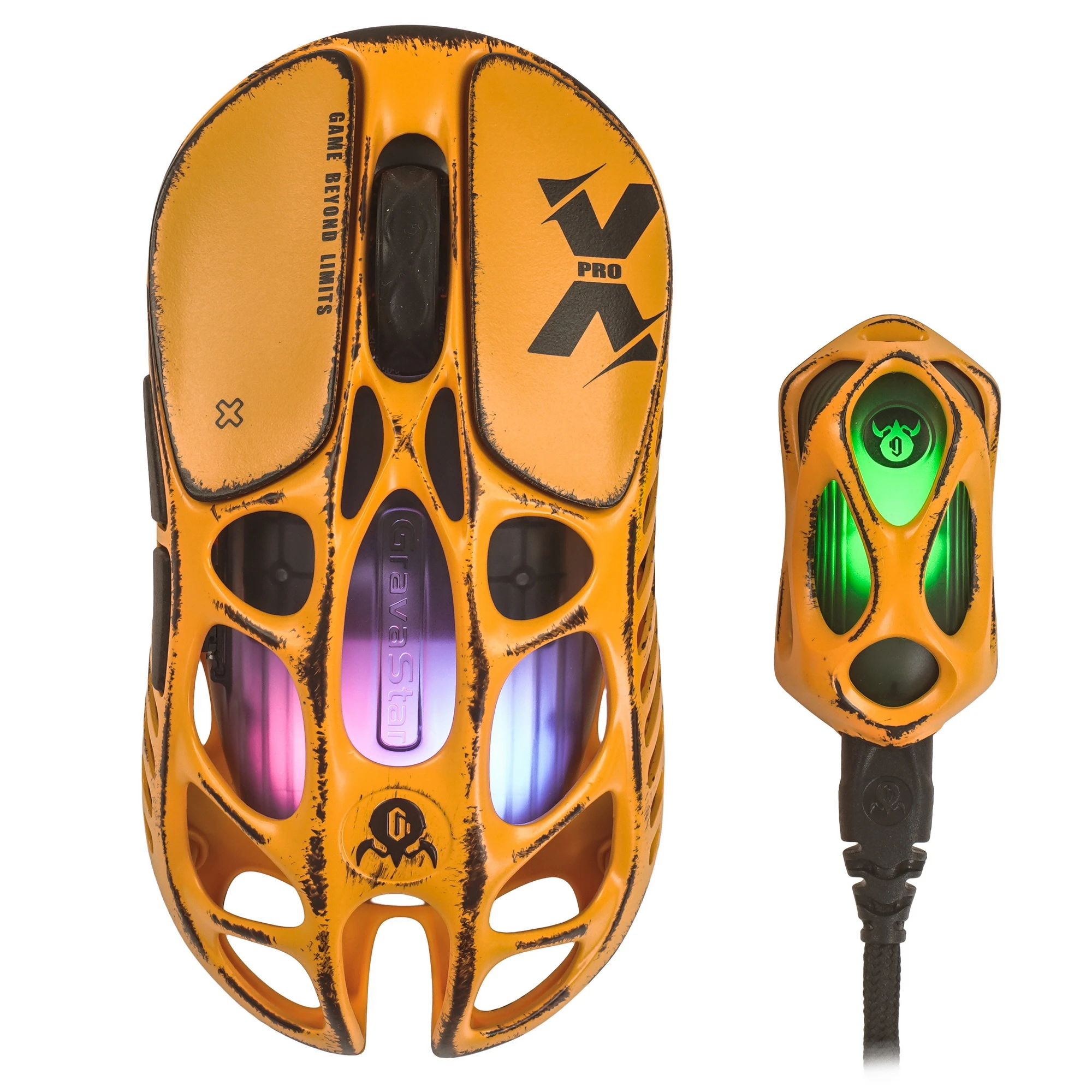 Мышь беспроводная Gravastar Mercury X Pro Special Edition Battle Worn-Yellow