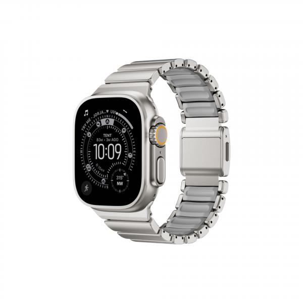 Титановый блочный ремешок REDEFINE для Apple Watch Ultra Natural Titanium 