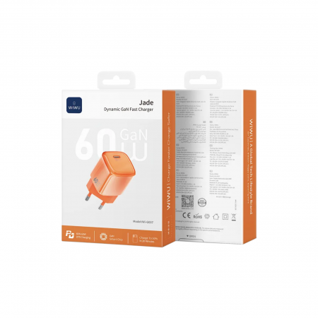 Ультракомпактное сетевое зарядное устройство Wiwu 60W Wi-G037