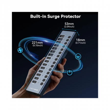 USB - хаб Acasis HB16Max (8USB-A + 8USB-C)