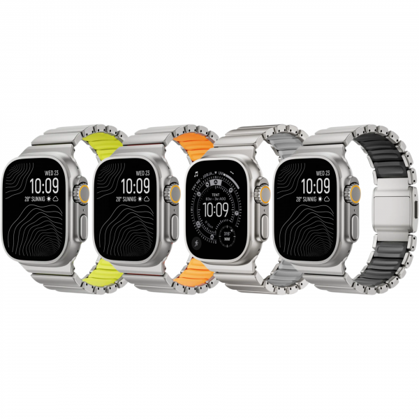 Титановый блочный ремешок REDEFINE для Apple Watch Ultra Natural Titanium 