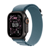 Apple Watch Ultra 3 Black Titanium 49mm Alpine Loop Light Blue S
