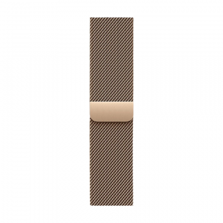 Apple Watch Series 11 46mm Gold Titanium ремешок Milanese Loop S/M