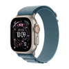 Apple Watch Ultra 3 Natural Titanium 49mm Alpine Loop Light Blue M