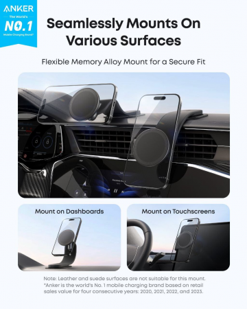 Автомобильный держатель для телефона Anker Nano Car Mount (A9110)