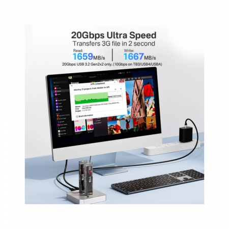 Двухотсечный дупликатор Acasis EC-6605Pro