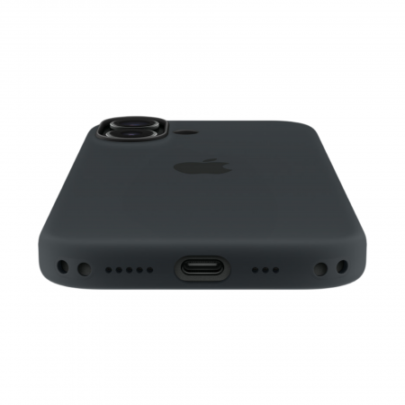 Чехол Apple Silicone Case для iPhone 17 с MagSafe. Цвет: Black (черный)