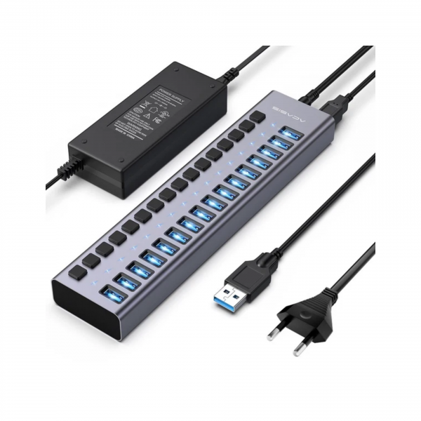 Профессиональный USB 3.2 16 - и портовый концентратор Acasis (HS-716MG)