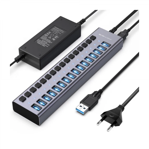 Профессиональный USB 3.2 16 - и портовый концентратор Acasis (HS-716MG)